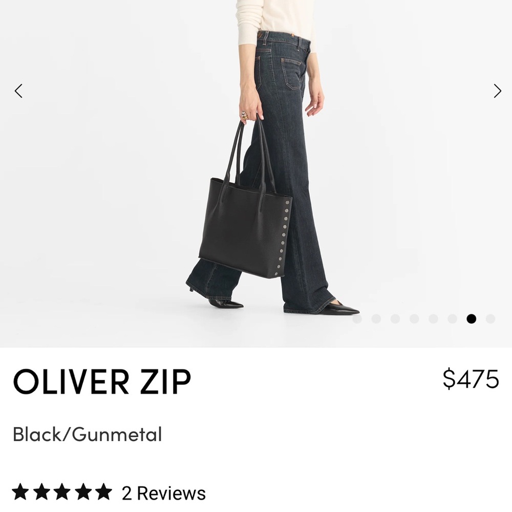 Oliver Zip Black Tote Bag. Hemmett brand. Sumptuous amazing leather. Used twice